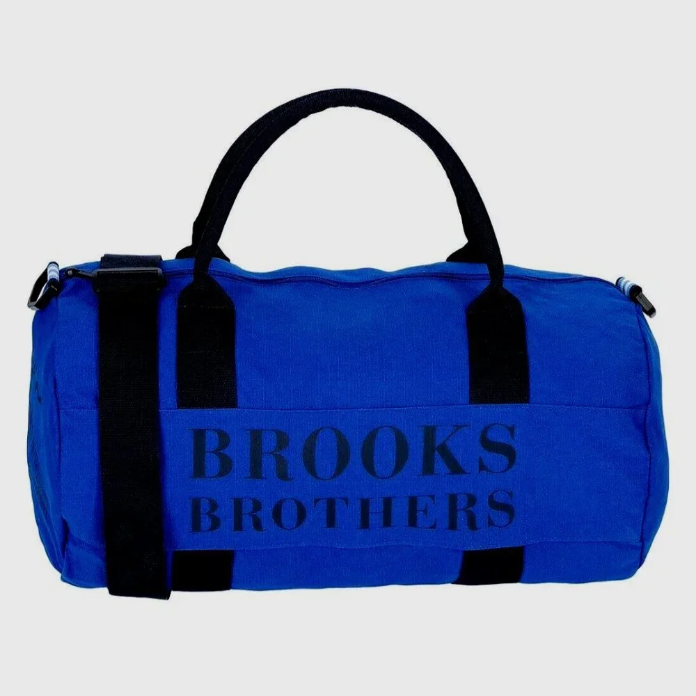 Brooks Brothers Unisex's Weekend Canvas Cotton Duffle Bag - Picture 1 of 2